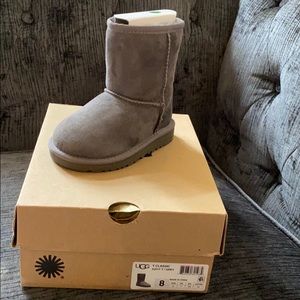 UGG Toddler Classic Boots Size 8 Grey